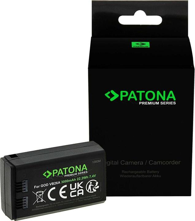 Productafbeelding Patona Premium batterij Godox VB26A V1-serie (Batterij van de camera)