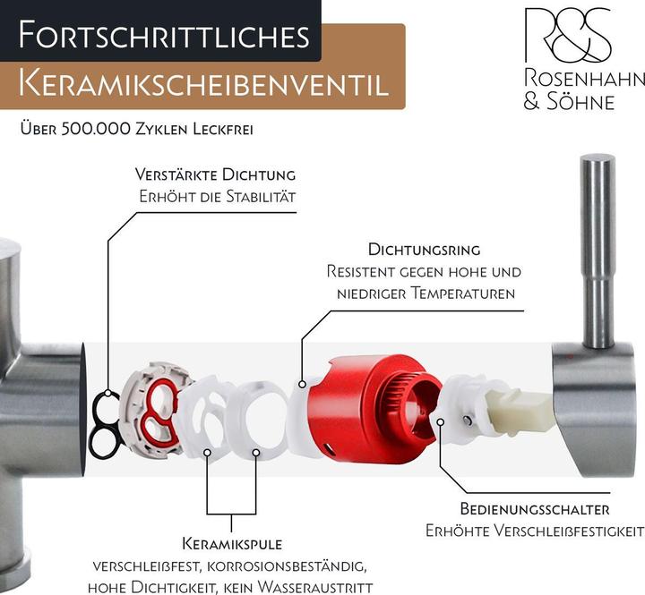 Image du produit Rosenhahn & Söhne Poel L Mitigeur monocommande en chrome (81H08-***-S)
