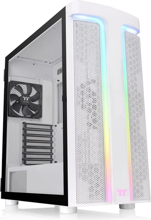 Actual product image Thermaltake Tt H590 TG ARGB Snow White CA-1X4-00M6WN-00 (ATX, Mini-ITX, mATX)