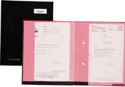 Produktbild Emey Unterschriftenmappe "Double-Clip", 20 Fächer, schwarz mit dehnbarem Leinenrücken, Einlagen aus stabi (20x)