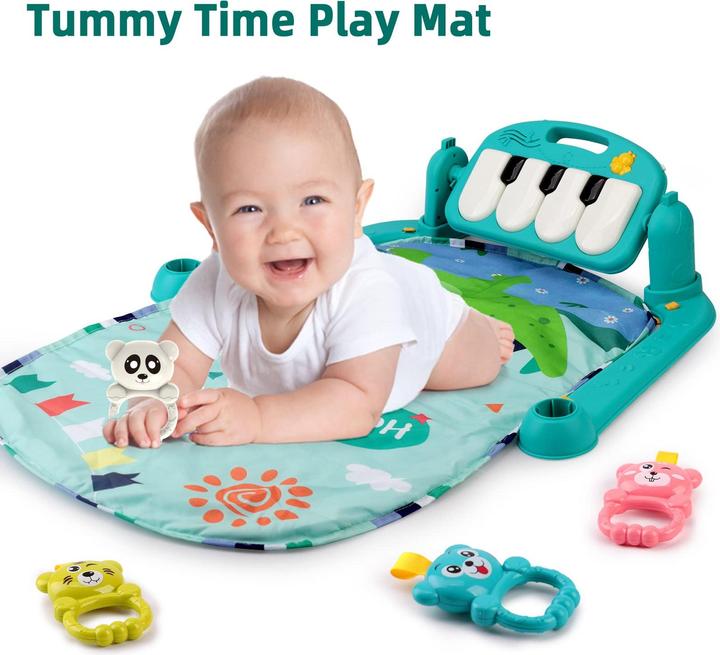 Produktbild Activity Board Spieldecke mit Spielbogen, Aktivitätsdecke mit Klavier und Rassel, multifunktionaler