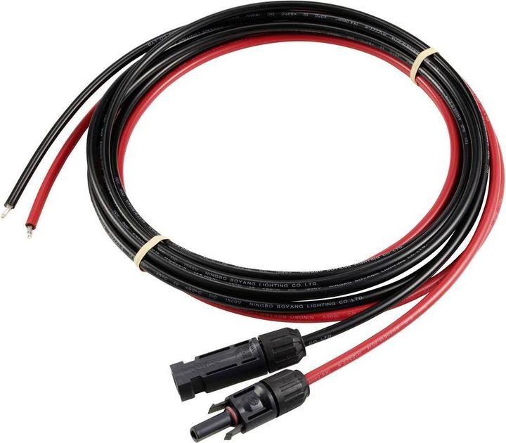 Sygonix SY-6408050 Solarstecker auf offenes Ende Solar-Kabel 6 mm² Kabellänge 3 (Solarkabel)