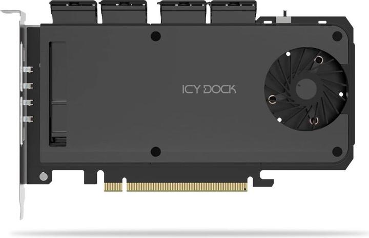 Scheda adattatore 4 x M.2 NVMe SSD Mobile Rack Adapter Card f