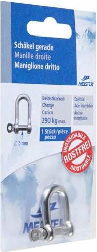 Produktbild Meister Schäkel INOX 5mm gerade