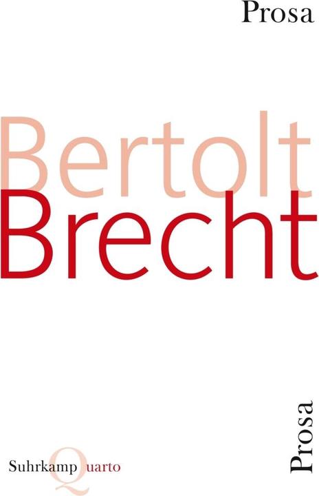 Produktbild Prosa (Deutsch, Bertolt Brecht, 2013)
