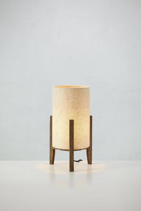 Actual product image Markslöjd Eruca 1 table lamp H39 Walnut/beige (E27)