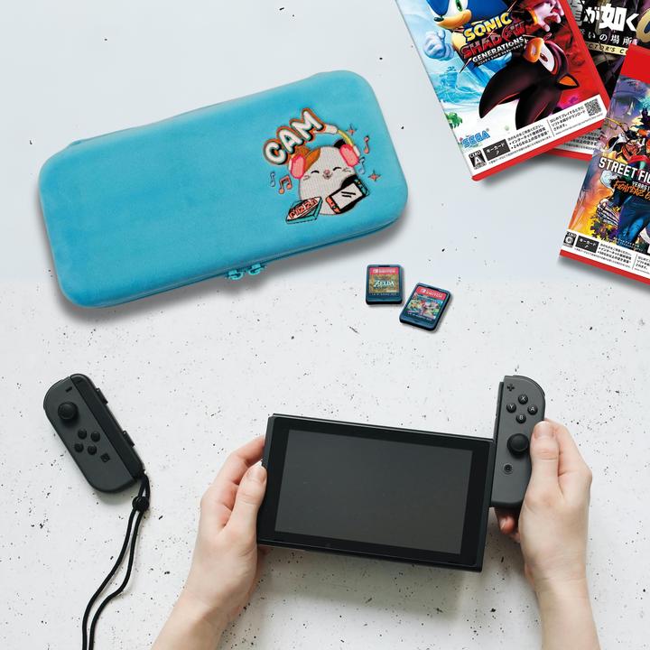 Actual product image Squishmallows Squishmallow Tasche plush case blue Switch2 (Switch, Switch 2, Switch Lite, Switch OLED)