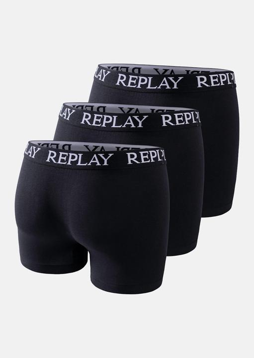 Produktbild Replay Trunk BOXER Style 01/C Basic Cuff Logo im 3er Pack (XL, 3er Pack)