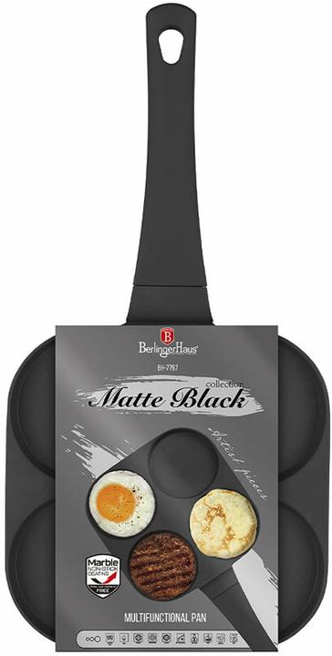 Produktbild BerlingerHaus Hamburgerpfanne Black Rose Collection (20 cm, Bratpfanne, Aluminiumguss)