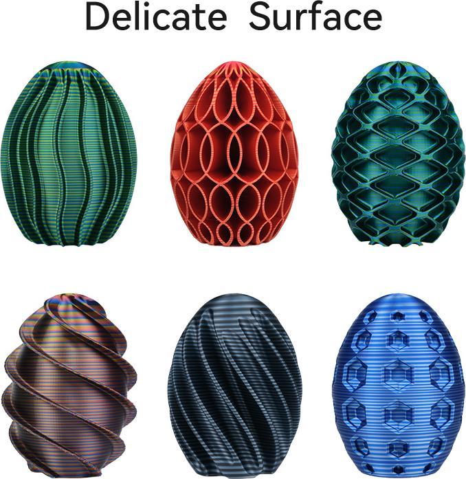 Productafbeelding eSUN ePLA-Zijde Candy Rood-Goud-Blauw Filament 1,75mm 1Kg (PLA, 1.75 mm, 1000 g, Veelkleurig)
