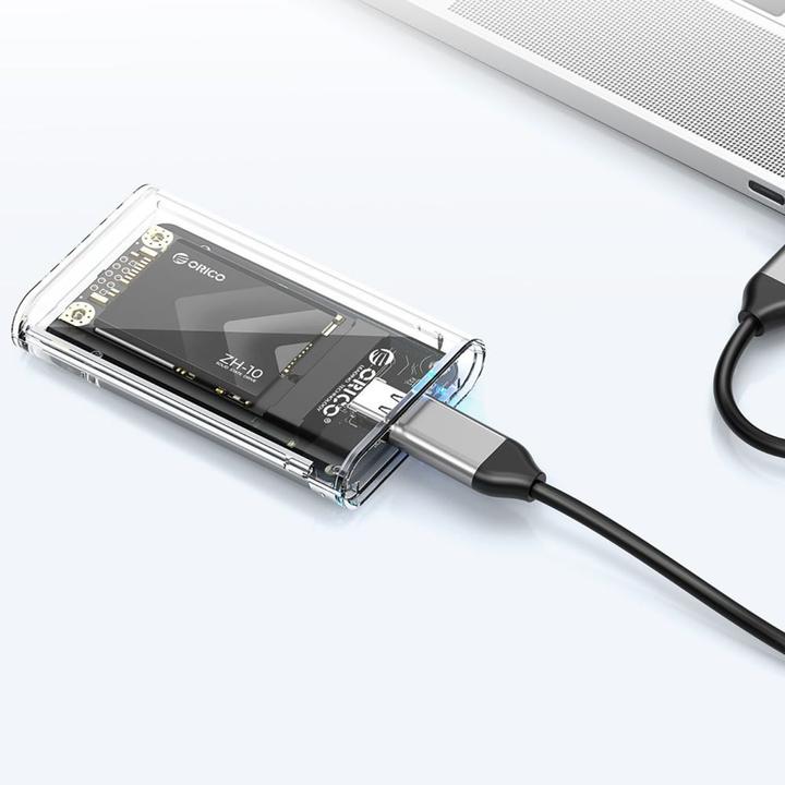 Actual product image Orico Other Computer Accessory TC10-MS MSATA USB-C 3.2 5Gb/s Disk Cartridge - Transparent (mSATA)