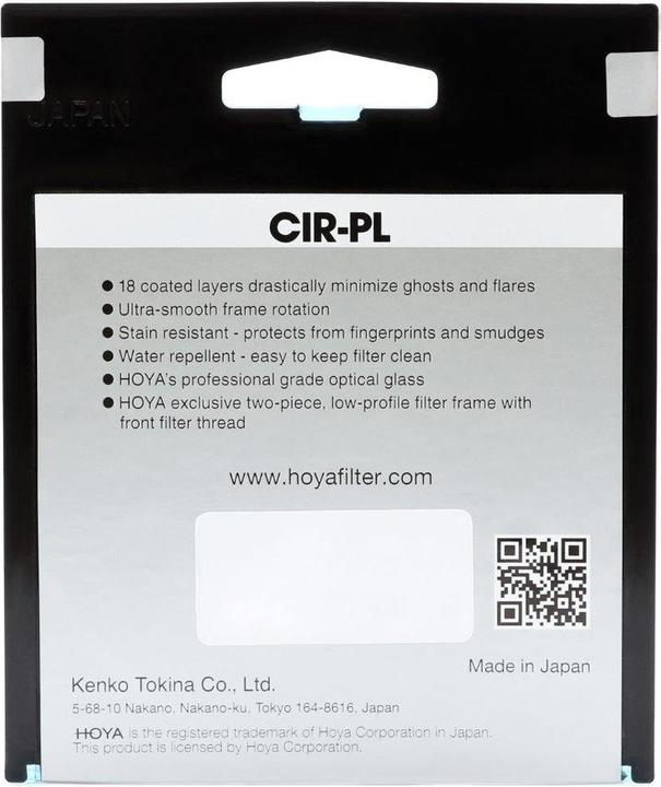 Actual product image Hoya Fusion One CIR-PL Filter (49 mm, Polarizing filter)