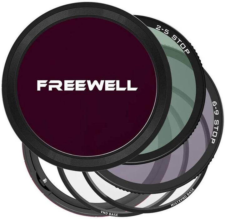 Freewell Sistema di filtri ND magnetici variabili (82 mm, Filtri grigi, 82 mm)