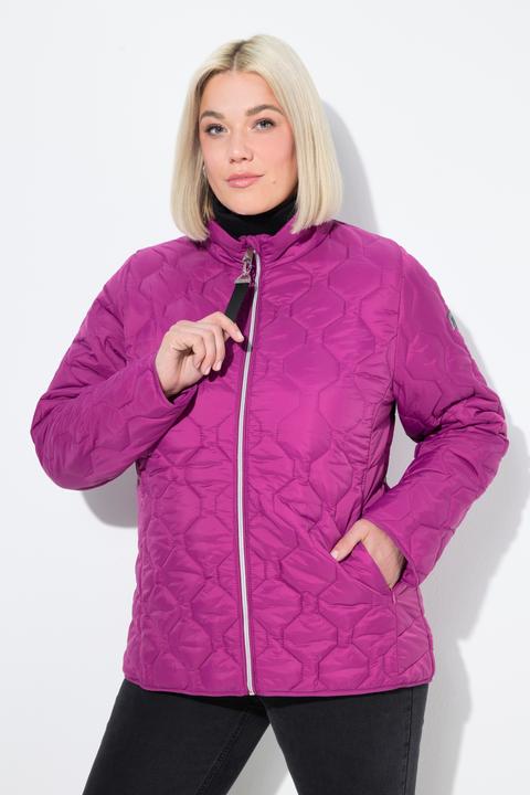 Image du produit Ulla Popken Veste matelassée légère HYPRAR, modèle imperméable. Matière recyclée, coupe trapèze. (58)