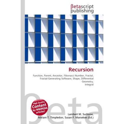 Recursion, Fachbücher von Lambert M. Surhone, Miriam T. Timpledon, Susan F. Marseken