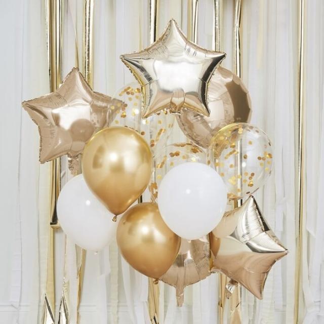 Produktbild Ginger Ray Gemischte goldene Luftballons (12 stk)