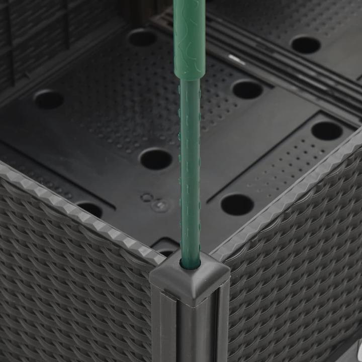 Image du produit vidaXL Bac à plantes avec treillis PP