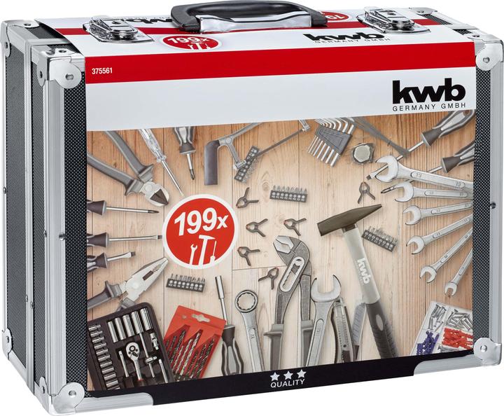 Produktbild kwb Im stabilen Alu-Koffer ideal für den mobilen Einsatz. (199 Teile)