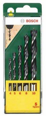 Actual product image Bosch Zubehör Wood drill bit set, 5-piece, 4 - 10 mm (4 mm, 5 mm, 6 mm, 8 mm, 10 mm)