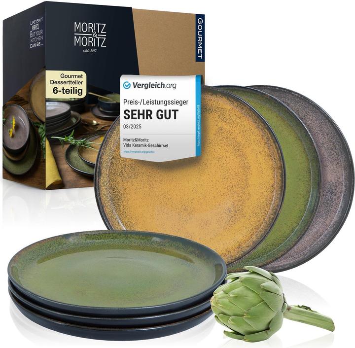 Image du produit Moritz & Moritz VIDA Assiette à dessert (6x, 20 cm)