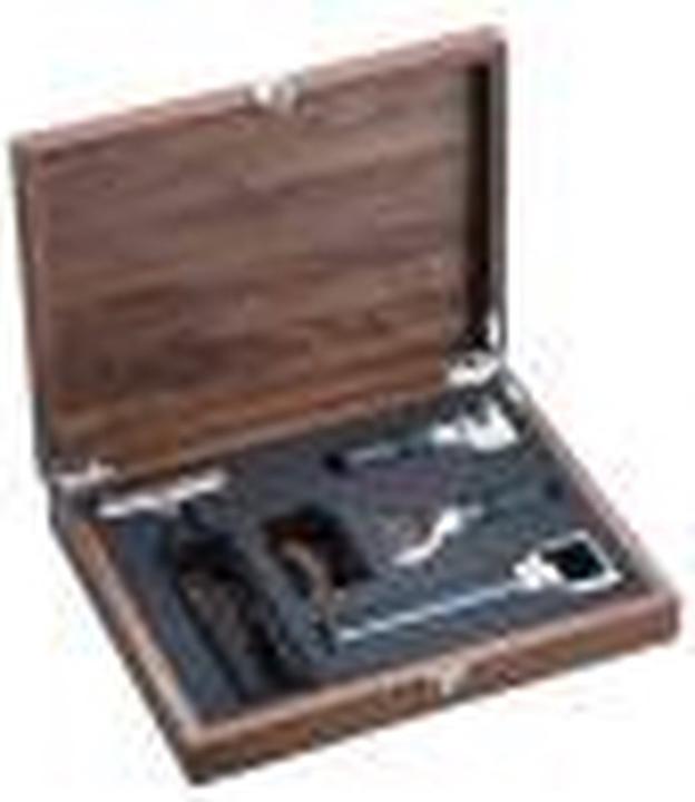 Produktbild WMF Sommelier Weinset 5tlg Korkenzieher Flaschenverschluss Walsnussholzbox Baric (Sommelier Set)