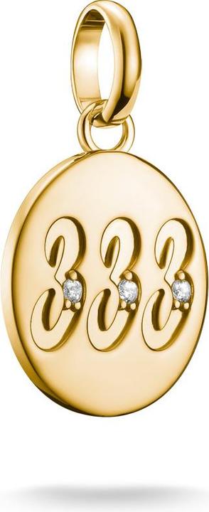 Image du produit Thomas Sabo Charm-Anhänger Engelzahl 333 mit Steinen Connect vergoldet (Argent 925)