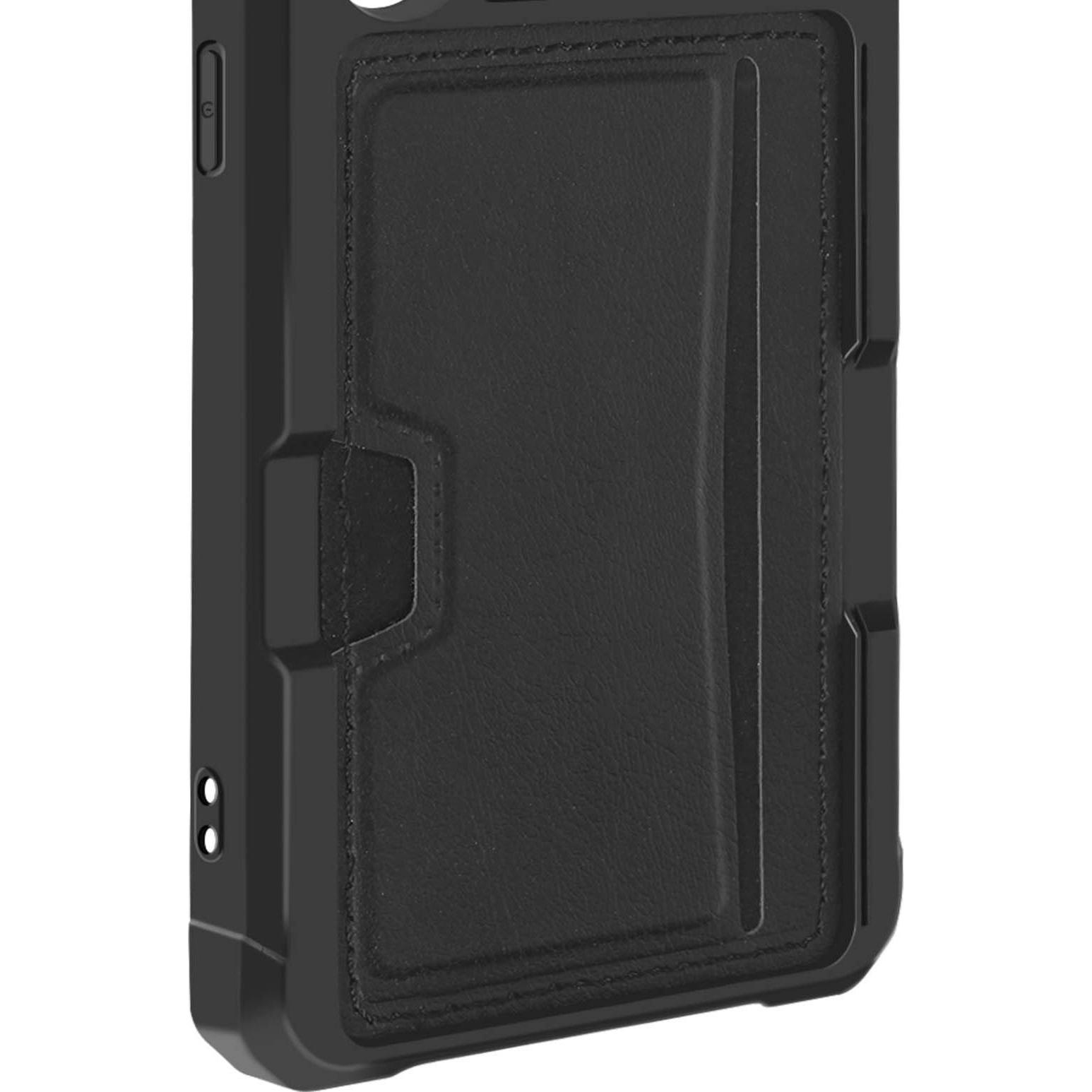 Avizar PocketCard Case Series (Samsung Galaxy S24), Smartphone Hülle, Schwarz