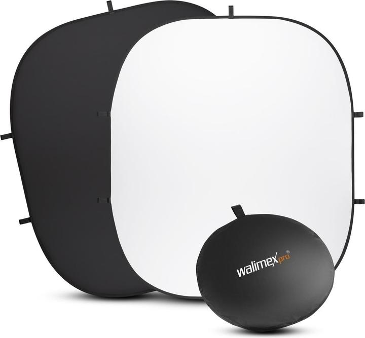Actual product image Walimex Foldable Background 200x230cm black/white (230 cm, 200 cm)