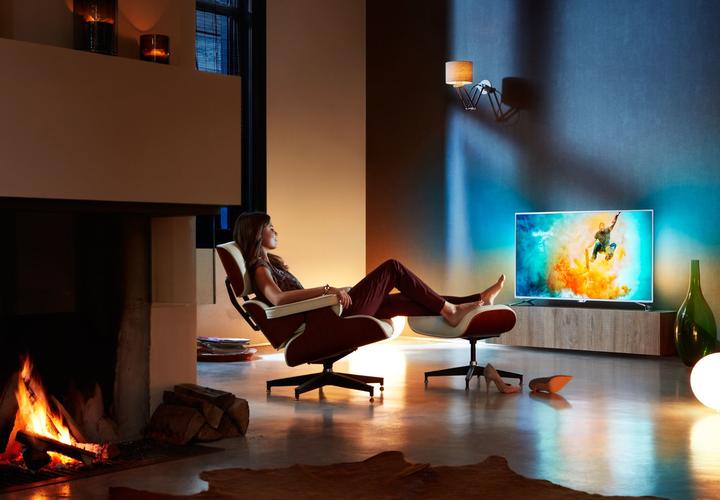 Produktbild Philips Ultraflacher 4K Fernseher powered by Android TV™ 55PUS6551/12 (55", LED)