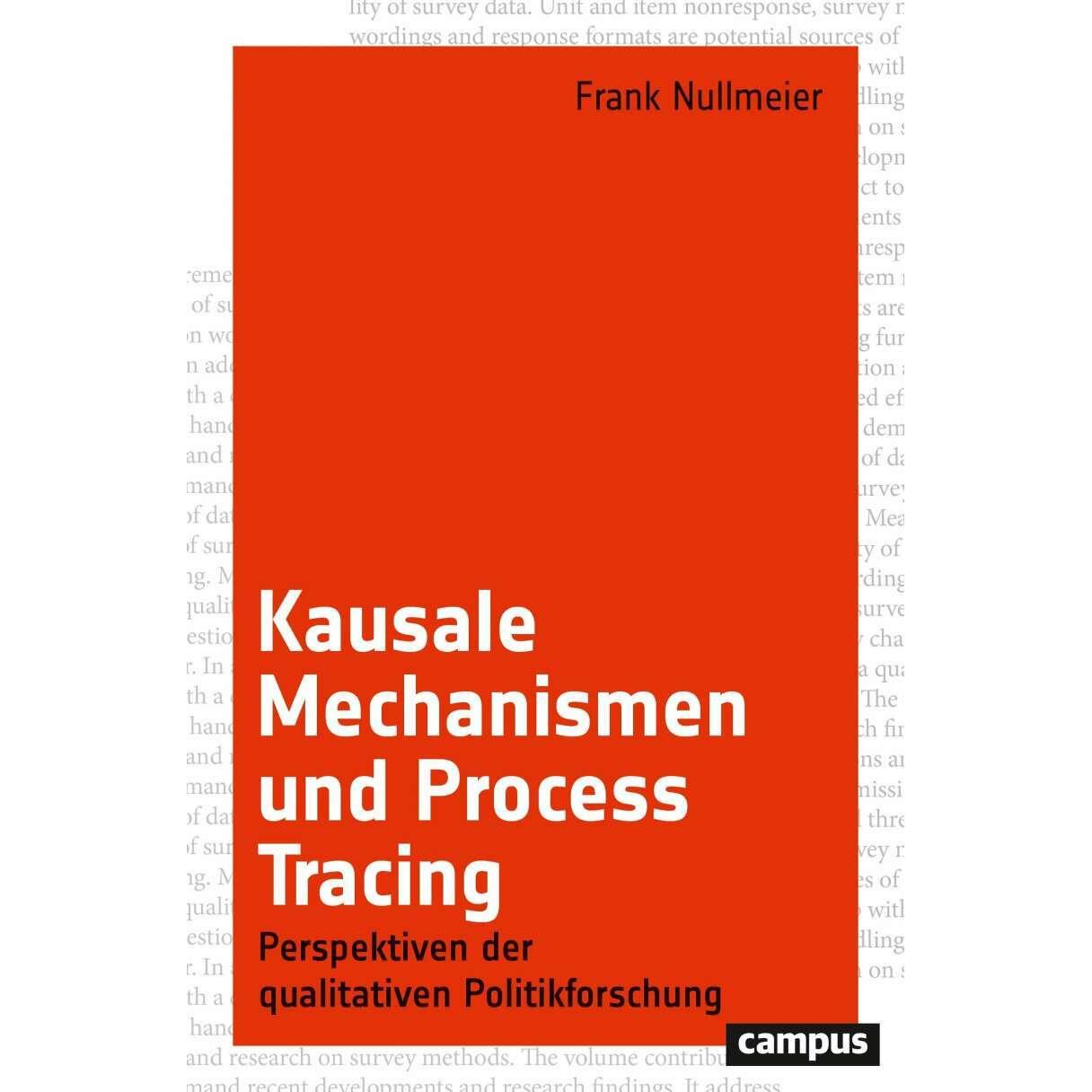 Kausale Mechanismen und Process Tracing, Fachbücher von Frank Nullmeier