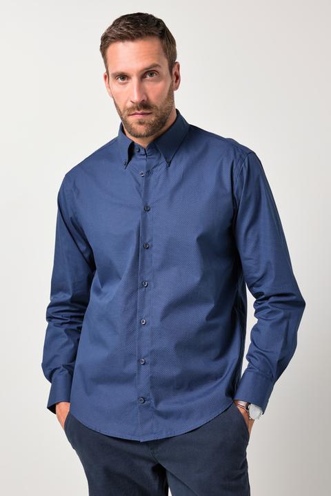 Produktbild JP1880 Hemd, Langarm, Minimal-Print, Buttondown-Kragen, Modern Fit (XXL)