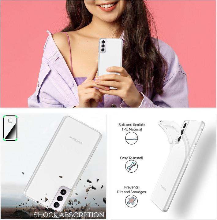 Produktbild Nalia Klare Transparente Silikon Hülle (Samsung Galaxy S22)