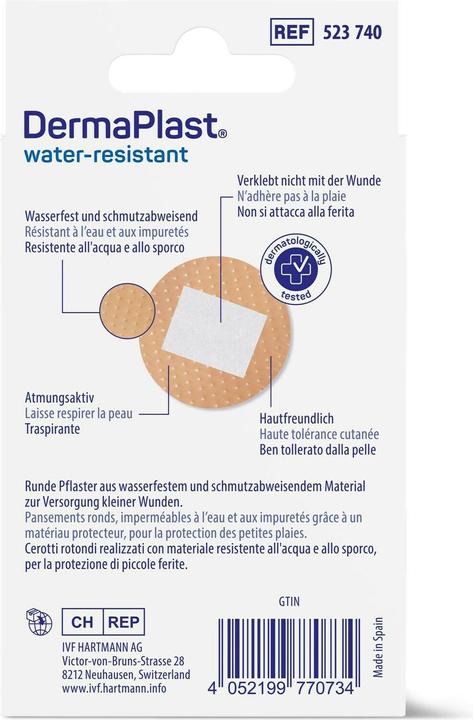 Produktbild DermaPlast Spots rund hautfarbig 20 (20x)