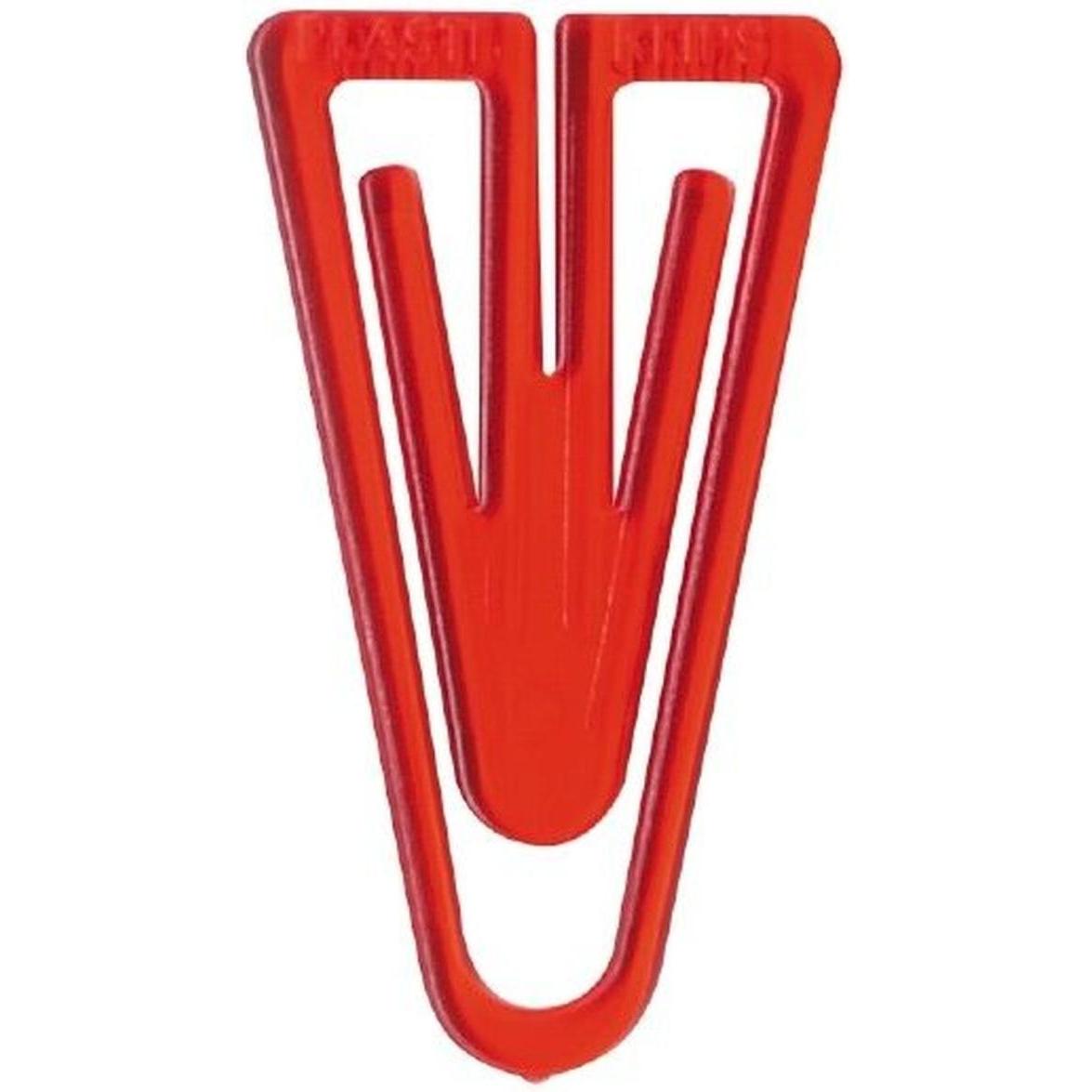 Laurel, Büroklammer, Büroklammern Plastiklips 60mm VE=100 Stück kristallrot (1 x)