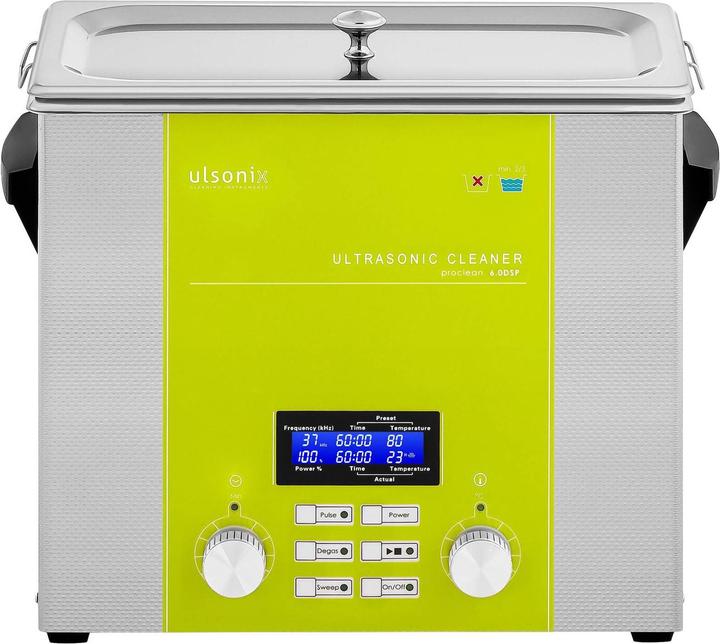 Actual product image Ulsonix Ultrasonic Cleaner - 6 litres - degas - sweep - pulse (37 kHz, 6 l)