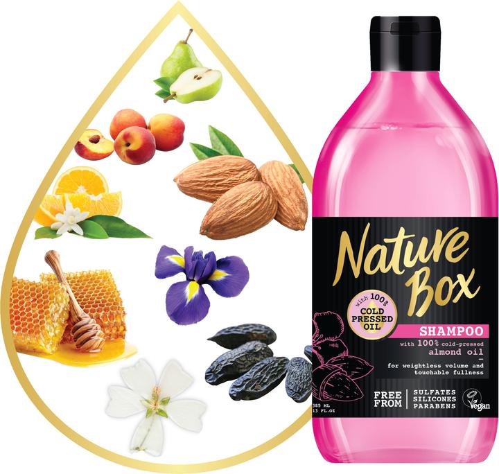 Actual product image Nature Box Almond Oil (385 ml, Liquid shampoo)