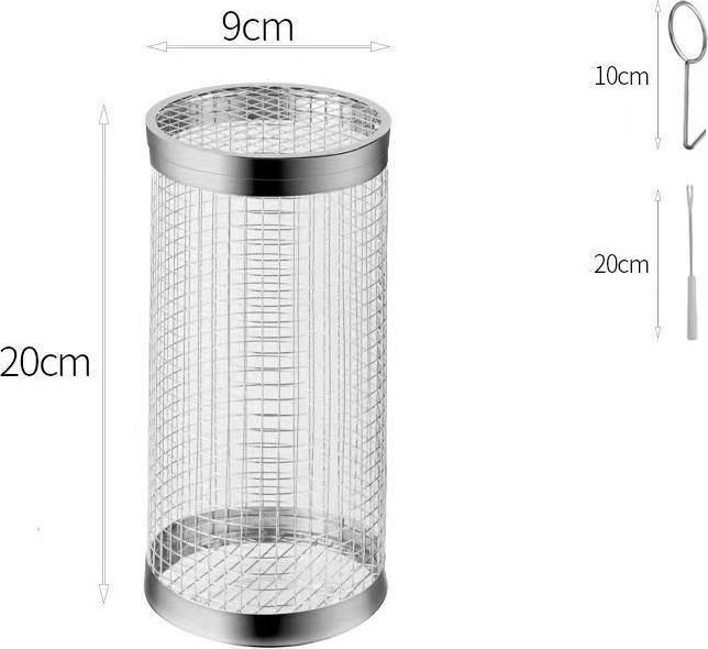 Immagine prodotto Werkstein Cestello per barbecue in acciaio inox con forchettone per verdure/carne