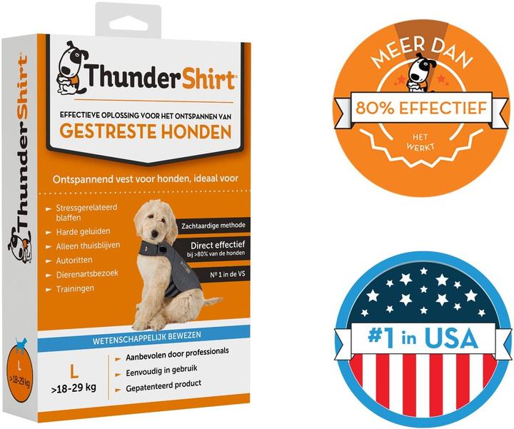 Actual product image Tommi CZ ThunderShirt - Compression shirt L - (972893) (L, Dog life jacket)