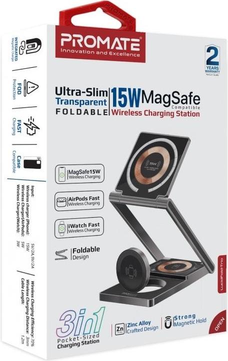 Image du produit ProMate LucidFold-Trio Chargeur MagSafe Qi (23 W)