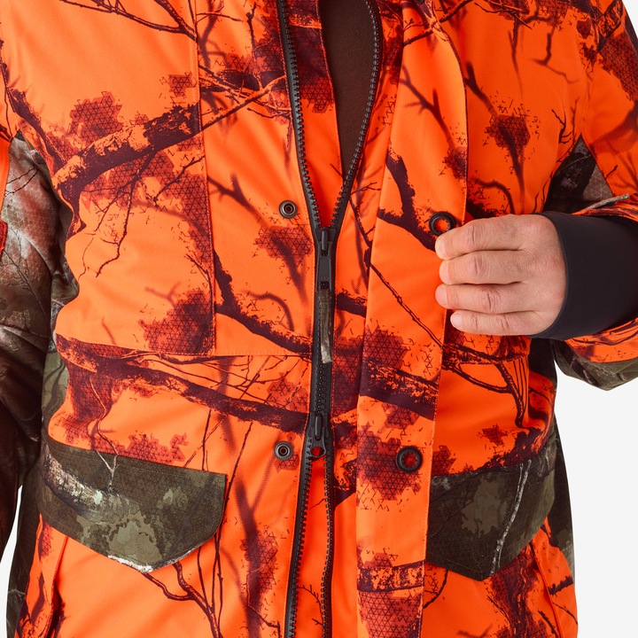 Immagine prodotto Solognac Giacca Impermeabile Silenziosa E Calda Da Caccia Neon Treemetic Hide 500