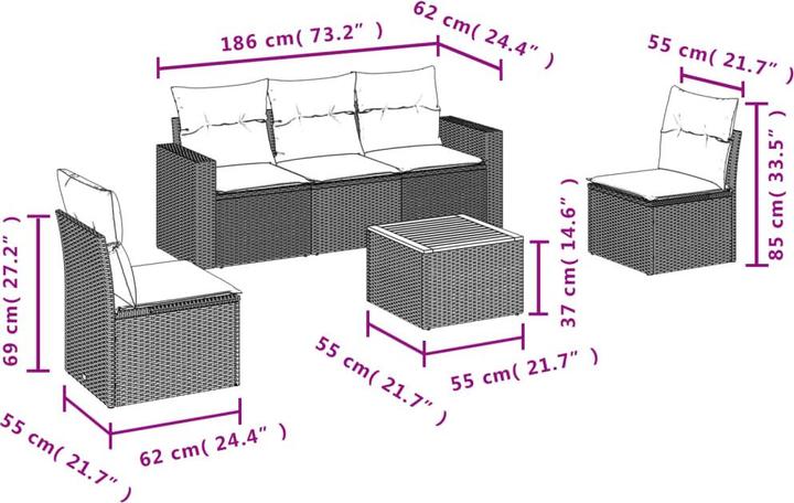 Produktbild vidaXL Ledger