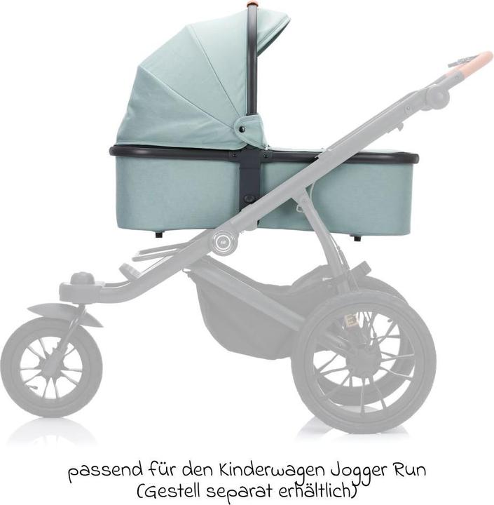 Produktbild Fillikid Kinderwagenaufsätze Babywanne für Jogger Run - Schwarz Melan