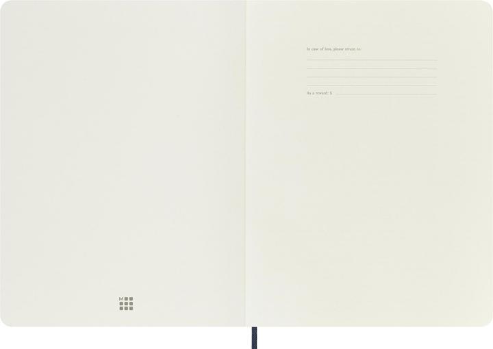Actual product image Moleskine Notebook Soft Cover (19 x 25 cm, Plain, Soft cover)