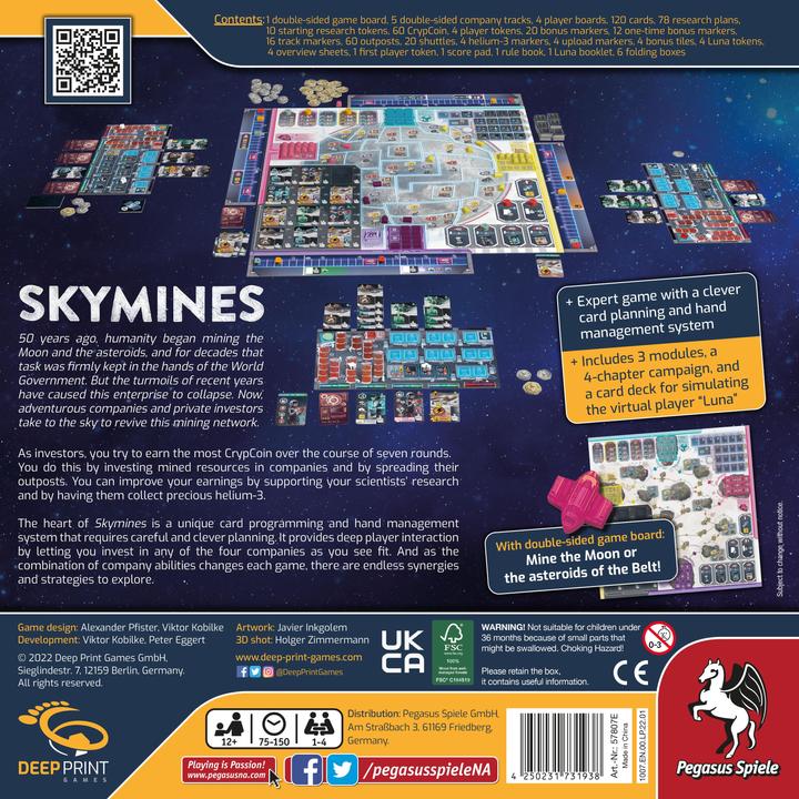 Produktbild Pegasus Skymines (englische Ausgabe) (Englisch, 1 - 4 Spieler)