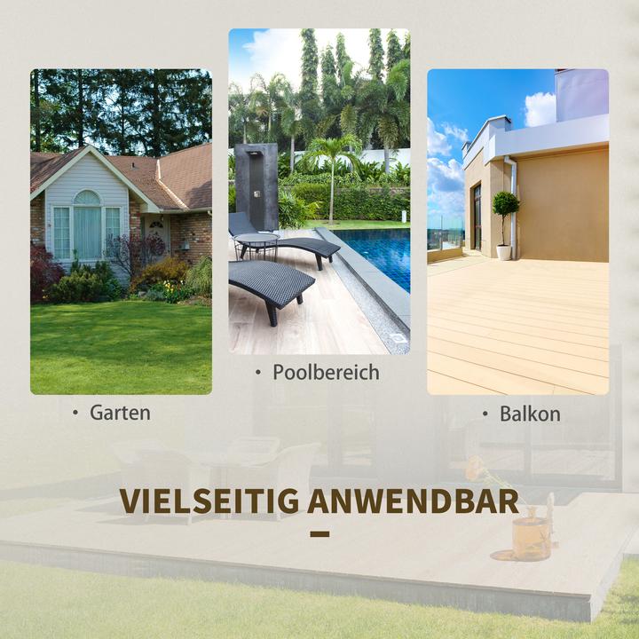 Image du produit Outsunny Set de balcon (60 x 60 x 72 cm)