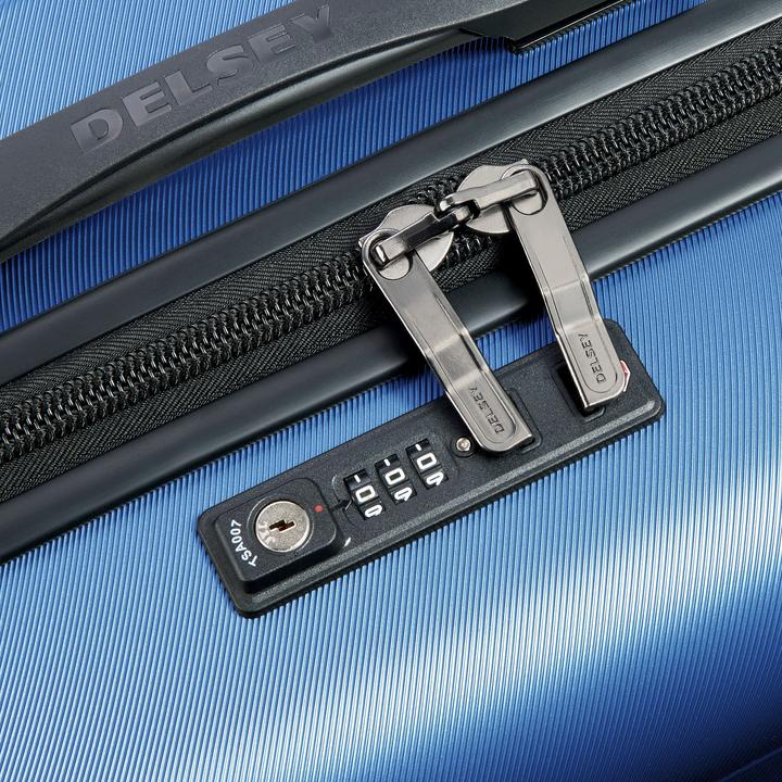 Actual product image Delsey Comete Plus Slim Cabin Trolley Case - 55 cm - Blue (40 l)