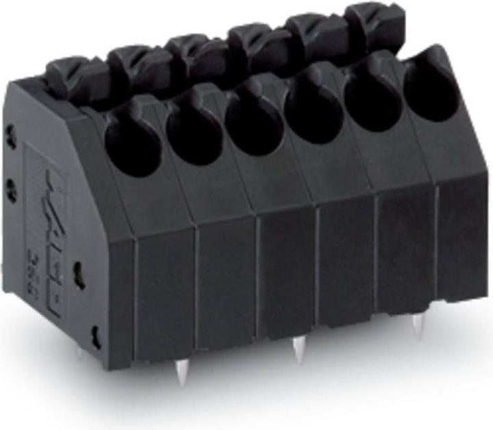 Image du produit Wago 250-204/353-604 Bornier avec boutons-poussoirs d'actionnement 1 broche à souder/pôle décalé