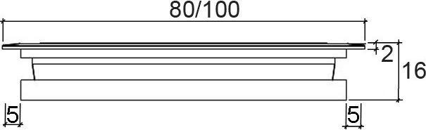 Actual product image OK-Line Kabeldurchlass (Cable hole, 8 cm)