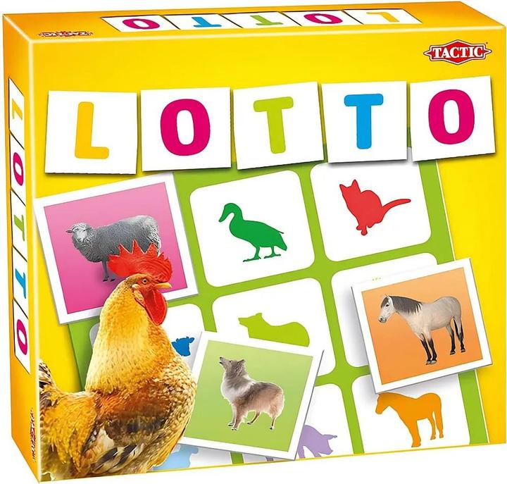 Tactic Bauernhof Lotto (Dänisch, Deutsch, Englisch, Estnisch, Finnisch, Französisch, Lettisch, Litauisch, Norwegisch, Polnisch, Schwedisch, Ukrainisch, 2 - 4 Spieler)