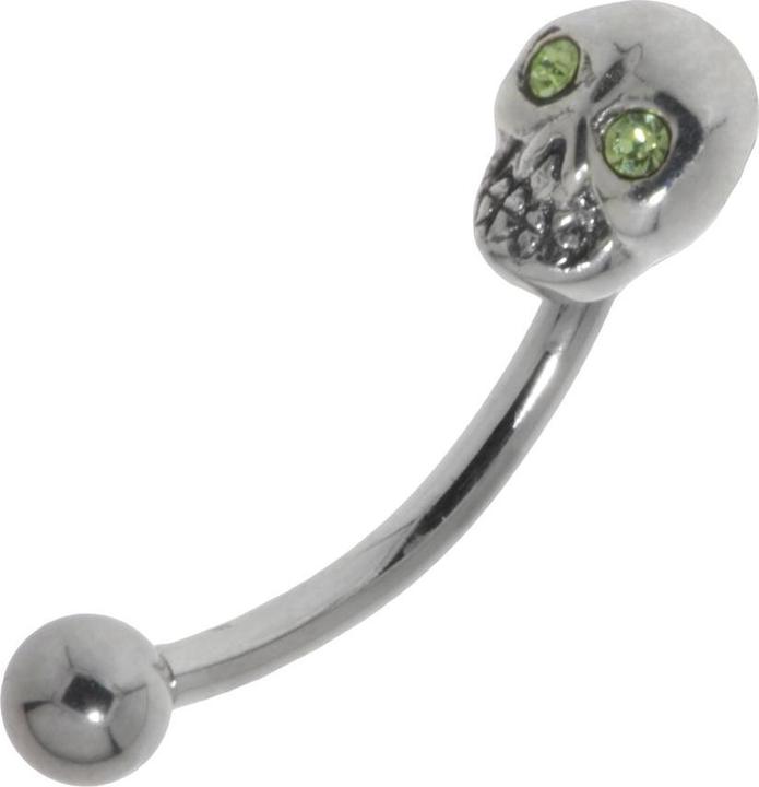 Immagine prodotto Bijouteria Piercing sopracciglio (Acciaio chirurgico 316L, Vetro (di orologio), Argento 925)